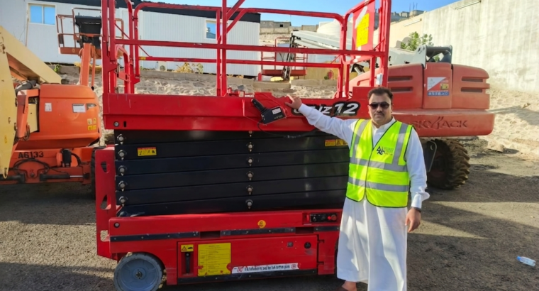 تأجير سيزر لفت Scissor Lift بالدمام | سقالات كهربائية لجميع الارتفاعات...